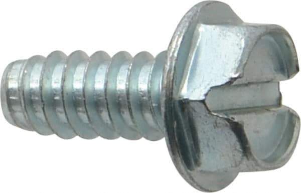 Value Collection - 5/16" Hex Washer Head Slotted Sheet Metal Screw - Steel, 3/4" Length Under Head, Grade 2 - Industrial Tool & Supply