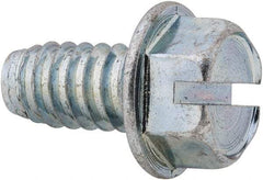 Value Collection - 3/8" Hex Washer Head Slotted Sheet Metal Screw - Steel, 3/4" Length Under Head, Grade 2 - Industrial Tool & Supply