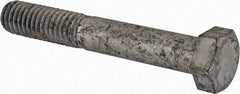 Value Collection - 3/8-16 Thread, 2-1/2" Length Under Head, Steel Hex Head Bolt - Hot Dipped Galvanized Coated, 9/16" Hex, UNC Thread, ANSI/ASME B18.2.2 & ASME B18.2.1, Grade 2 - Industrial Tool & Supply