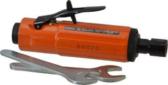 Dotco - 1/4" Collet, Straight Handle, Straight Air Die Grinder - 23,000 RPM, Rear Exhaust, 37 CFM, 0.9 hp, 90 psi, 1/4" Inlet - Industrial Tool & Supply