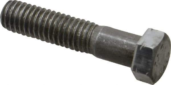Value Collection - 7/16-14 Thread, 2" Length Under Head, Steel Hex Head Bolt - Uncoated, UNC Thread, ASTM A307, Grade 2 - Industrial Tool & Supply