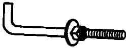 Value Collection - 7/8-9, 8" OAL Bent Anchor Bolt - Grade 2 Steel - Industrial Tool & Supply
