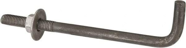 Value Collection - 5/8-11, 10" OAL Bent Anchor Bolt - Grade 2 Steel - Industrial Tool & Supply