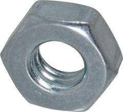 Value Collection - 5/16-18 UNC Steel Right Hand Machine Screw Hex Nut - 9/16" Across Flats, 7/32" High, Zinc Clear Finish - Industrial Tool & Supply