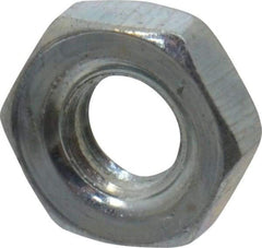 Value Collection - #3-56 UN Steel Right Hand Machine Screw Hex Nut - 3/16" Across Flats, 0.066" High, Zinc-Plated Finish, 2B Class of Fit - Industrial Tool & Supply