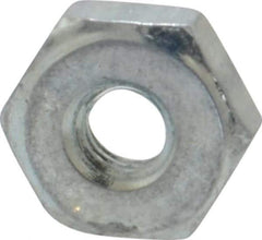 Value Collection - #6-40 UN Steel Right Hand Machine Screw Hex Nut - 5/16" Across Flats, 0.114" High, Zinc-Plated Finish, 2B Class of Fit - Industrial Tool & Supply
