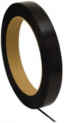 Made in USA - 7,200' Long x 1/2" Wide, Coil Case Plastic Strapping - 500 Lb Capacity, 0.02" Thick - Industrial Tool & Supply