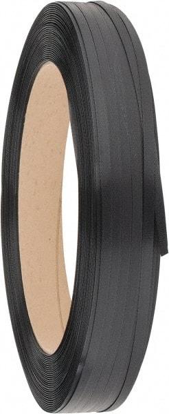 Made in USA - 3,600' Long x 1/2" Wide, Coil Case Polypropylene Strapping - 500 Lb Capacity, 0.02" Thick - Industrial Tool & Supply
