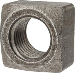Value Collection - 1-1/4-7 Steel Square Nut - Uncoated, 1-7/8" Square Width x 1-3/32" Overall Height - Industrial Tool & Supply