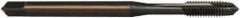 OSG - #10-32 UNF, 3 Flute, Oxide Finish, Vanadium High Speed Steel Spiral Point Tap - Plug Chamfer, Right Hand Thread, 70mm OAL, 7/8" Thread Length, 0.194" Shank Diam, 2B Class of Fit, Series 251 - Exact Industrial Supply