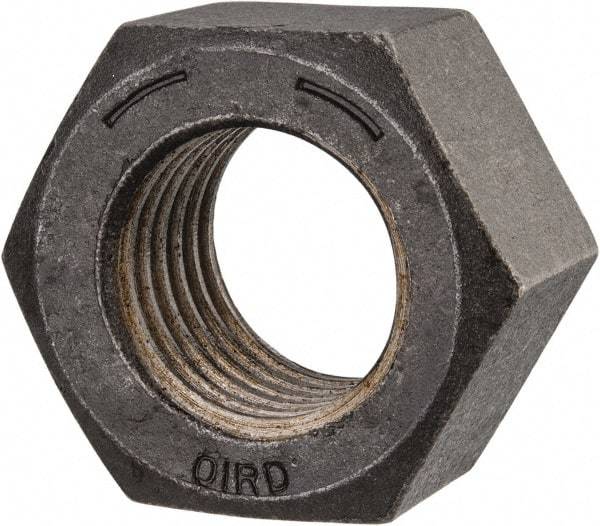Value Collection - 1-3/8 - 6 UNC Steel Right Hand Hex Nut - 2-1/16" Across Flats, 1-11/64" High, Uncoated - Industrial Tool & Supply