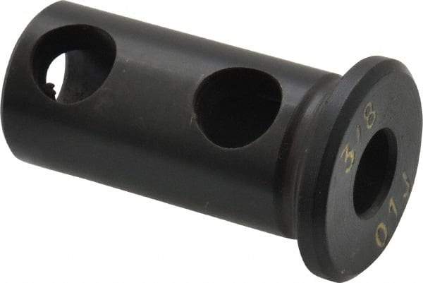 Global CNC Industries - 3/8" ID, 3/4" OD, 1-1/2" Length Under Head, Type J Lathe Tool Holder Bushing - Type J, 0.19 Inch Thick Head - Exact Industrial Supply