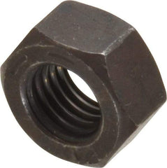 Value Collection - 5/16-24 UNF Steel Right Hand Hex Nut - 1/2" Across Flats, 17/64" High, Uncoated - Industrial Tool & Supply
