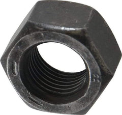 Value Collection - 9/16-18 UNF Steel Right Hand Hex Nut - 7/8" Across Flats, 31/64" High, Uncoated - Industrial Tool & Supply