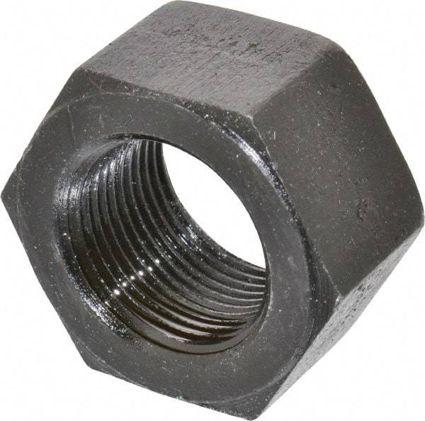 Value Collection - 1-1/4 - 12 UNF Steel Right Hand Hex Nut - 1-7/8" Across Flats, 1-1/16" High, Uncoated - Industrial Tool & Supply