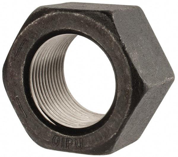 Value Collection - 1-3/8 - 12 UN Steel Right Hand Hex Nut - 2-1/16" Across Flats, 1-11/64" High, Uncoated - Industrial Tool & Supply