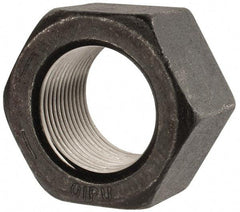 Value Collection - 1-3/8 - 12 UN Steel Right Hand Hex Nut - 2-1/16" Across Flats, 1-11/64" High, Uncoated - Industrial Tool & Supply