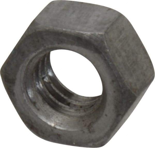 Value Collection - 5/16-18 UNC Steel Right Hand Hex Nut - 1/2" Across Flats, 0.2656" High, Uncoated - Industrial Tool & Supply