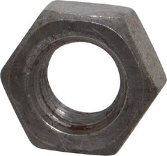 Value Collection - 7/16-14 UNC Steel Right Hand Hex Nut - 11/16" Across Flats, 3/8" High, Uncoated - Industrial Tool & Supply