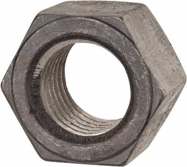 Value Collection - 1-1/4 - 7 UN Steel Right Hand Hex Nut - 1-7/8" Across Flats, 1-1/16" High, Uncoated - Industrial Tool & Supply