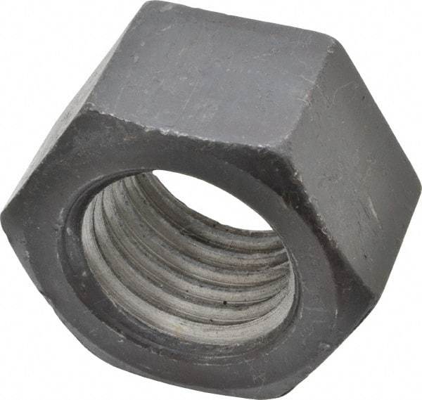 Value Collection - 1-3/4 - 5 UNC Steel Right Hand Hex Nut - 2-5/8" Across Flats, 1-1/2" High, Uncoated - Industrial Tool & Supply