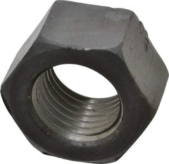 Value Collection - 2 - 4-1/2 UNC Steel Right Hand Hex Nut - 3" Across Flats, 1-23/32" High, Uncoated - Industrial Tool & Supply