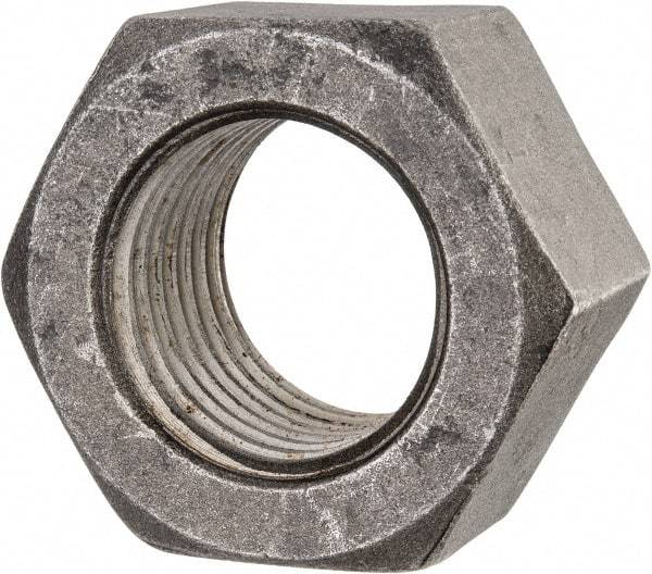 Value Collection - 2-1/2 - 4 UNC Steel Right Hand Hex Nut - 3-3/4" Across Flats, 2-9/64" High, Uncoated - Industrial Tool & Supply