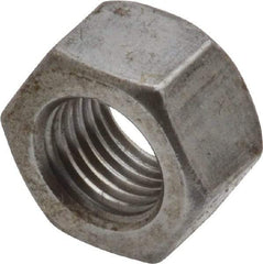 Value Collection - 3/8-24 UNF Steel Right Hand Hex Nut - 9/16" Across Flats, 0.3281" High, Uncoated - Industrial Tool & Supply