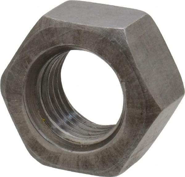 Value Collection - 7/16-20 UN Steel Right Hand Hex Nut - 11/16" Across Flats, 3/8" High, Uncoated - Industrial Tool & Supply