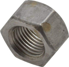 Value Collection - 1/2-20 UNF Steel Right Hand Hex Nut - 3/4" Across Flats, 7/16" High, Zinc Clear Finish - Industrial Tool & Supply