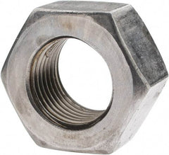 Value Collection - 9/16-18 UN Steel Right Hand Hex Nut - 7/8" Across Flats, 31/64" High, Uncoated - Industrial Tool & Supply