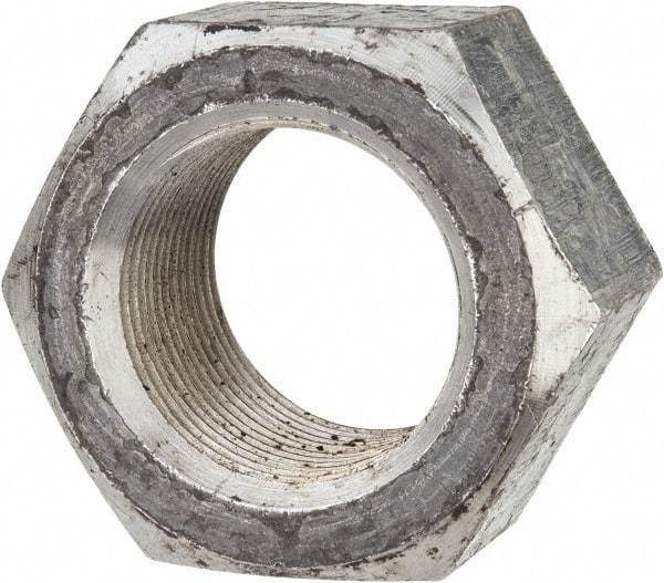 Value Collection - 1-3/8 - 12 UNF Steel Right Hand Hex Nut - 2-1/16" Across Flats, 1.1719" High, Uncoated - Industrial Tool & Supply