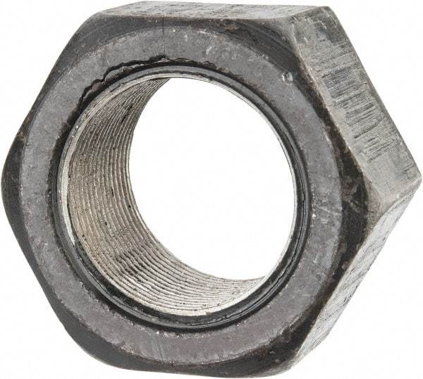 Value Collection - 1-5/8 - 12 UN Steel Right Hand Hex Nut - 2-7/16" Across Flats, 1-25/64" High, Uncoated - Industrial Tool & Supply