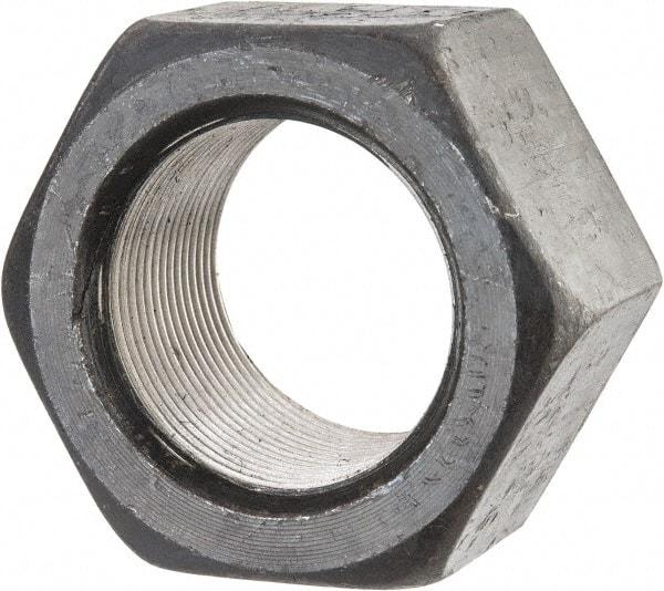Value Collection - 1-3/4 - 12 UN Steel Right Hand Hex Nut - 2-5/8" Across Flats, 1-1/2" High, Uncoated - Industrial Tool & Supply