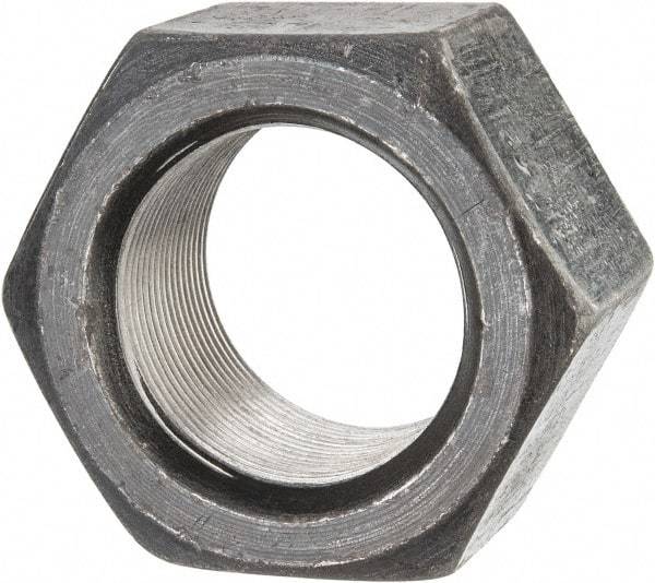 Value Collection - 1-7/8 - 12 UN Steel Right Hand Hex Nut - 2-3/4" Across Flats, 1-3/4" High, Uncoated - Industrial Tool & Supply
