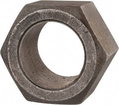 Value Collection - 2-12 UN Steel Right Hand Hex Nut - 3" Across Flats, 1-23/32" High, Uncoated - Industrial Tool & Supply