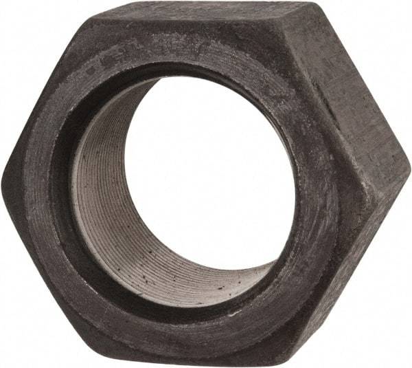 Value Collection - 2-1/4 - 12 UN Steel Right Hand Hex Nut - 3-3/8" Across Flats, 1-55/64" High, Uncoated - Industrial Tool & Supply