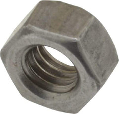 Value Collection - 5/16-18 UNC Steel Left Hand Hex Nut - 1/2" Across Flats, 17/64" High, Uncoated - Industrial Tool & Supply
