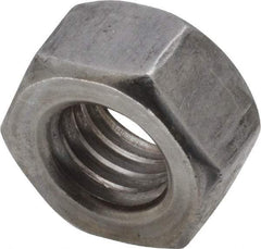 Value Collection - 7/16-14 UNC Steel Left Hand Hex Nut - 11/16" Across Flats, 3/8" High, Uncoated - Industrial Tool & Supply