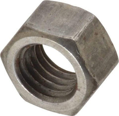 Value Collection - 1/2-13 UNC Steel Left Hand Hex Nut - 3/4" Across Flats, 7/16" High, Uncoated - Industrial Tool & Supply