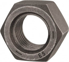 Value Collection - 1-1/4 - 7 UNC Steel Left Hand Hex Nut - 1-7/8" Across Flats, 1-1/16" High, Uncoated - Industrial Tool & Supply