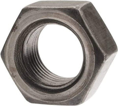 Value Collection - 1/2-20 UNF Steel Left Hand Hex Nut - 3/4" Across Flats, 7/16" High, Uncoated - Industrial Tool & Supply