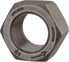 Value Collection - 1-1/4 - 12 UNF Steel Left Hand Hex Nut - 1-7/8" Across Flats, 1-1/16" High, Uncoated - Industrial Tool & Supply