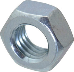 Value Collection - M7x1.00 Steel Right Hand Hex Nut - 11mm Across Flats, 5.5mm High, Zinc-Plated Finish - Industrial Tool & Supply