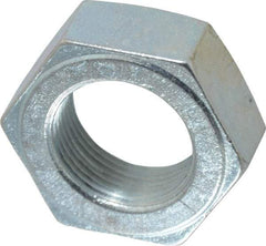 Value Collection - 1-1/4 - 12 UN Steel Right Hand Hex Jam Nut - 1-7/8" Across Flats, 23/32" High, Zinc-Plated Finish - Industrial Tool & Supply