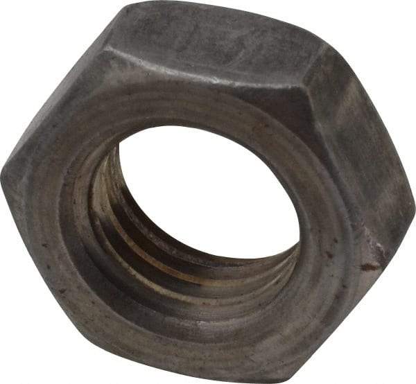 Value Collection - 5/8-11 UNC Steel Left Hand Hex Jam Nut - 15/16" Across Flats, 3/8" High, Uncoated - Industrial Tool & Supply