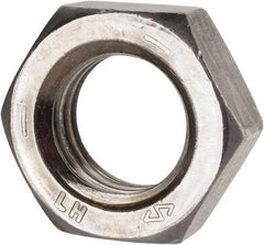 Value Collection - 1-8 UNC Steel Left Hand Hex Jam Nut - 1-1/2" Across Flats, 35/64" High, Uncoated - Industrial Tool & Supply