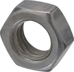 Value Collection - 1/2-13 UNC Steel Right Hand Hex Jam Nut - 3/4" Across Flats, 5/16" High, Uncoated - Industrial Tool & Supply