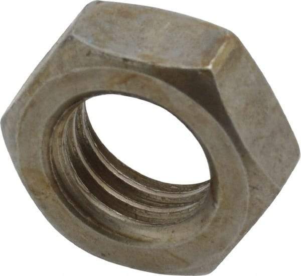 Value Collection - 5/8-11 UNC Steel Right Hand Hex Jam Nut - 5/16" Across Flats, 3/8" High, Uncoated - Industrial Tool & Supply
