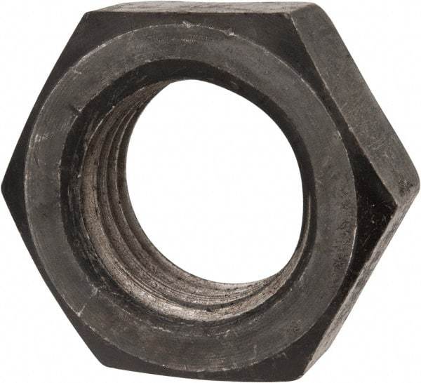 Value Collection - 1-1/2 - 6 UNC Steel Right Hand Hex Jam Nut - 2-1/4" Across Flats, 0.8438" High, Uncoated - Industrial Tool & Supply